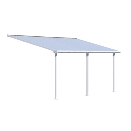 Palram - Canopia  10 x 20 in. Olympia Patio Cover - White HG8820W
